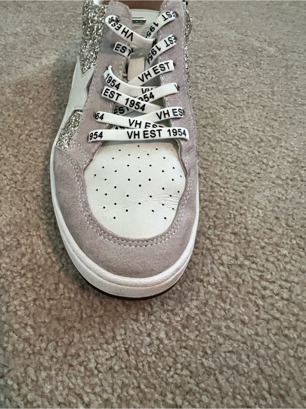 Vintage Havana Glitter Star Sneakers - Silver, Cream, Black - Picture 8 of 8
